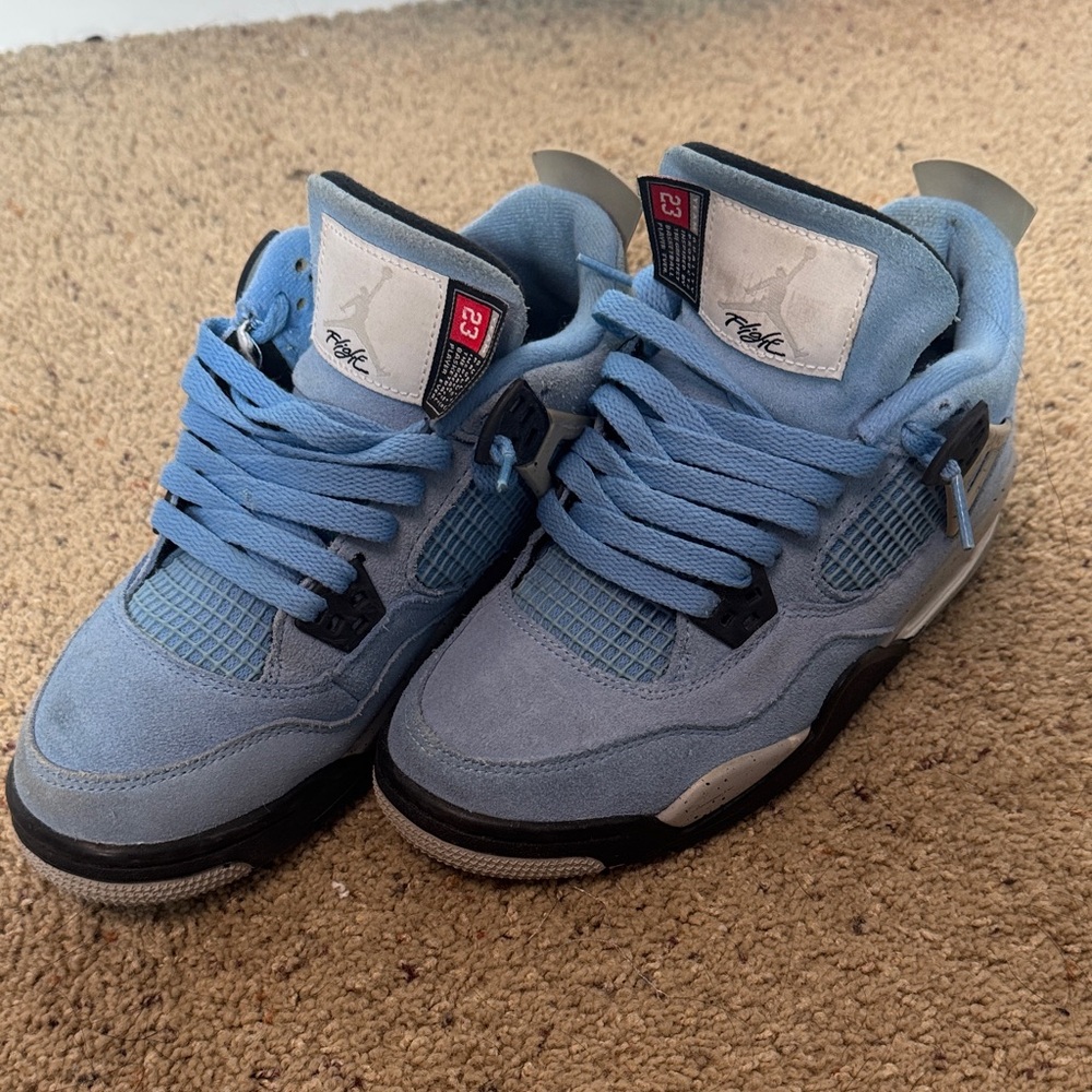 Jordan Light Blue and Cream Sneakers